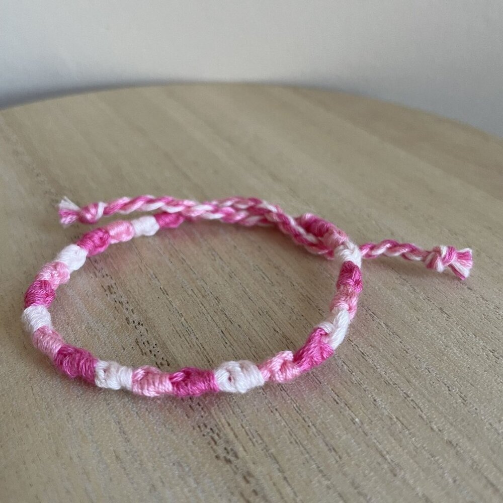 Anissa Bracelet, anklet, trendy, comfortable, tie, embroidery thread, woven, gif